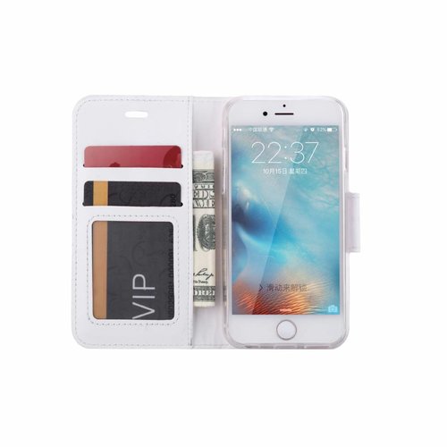 Bookcase Apple iPhone 6 / 6S hoesje - Wit