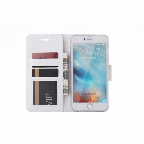 Bookcase Apple iPhone 6 Plus / 6S Plus hoesje - Wit