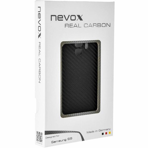 Nevox Originele Carbon Back Cover Hoesje voor de Samsung Galaxy S9 - Zwart