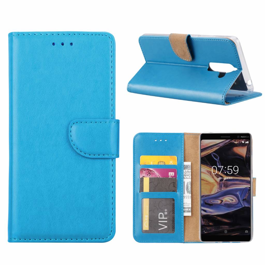 Afname heldin Beschikbaar Bookcase Nokia 7 Plus hoesje - Blauw - Diamtelecom