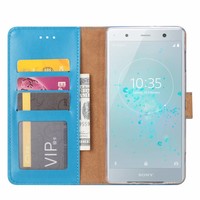 Bookcase Sony Xperia XZ2 Premium hoesje - Blauw