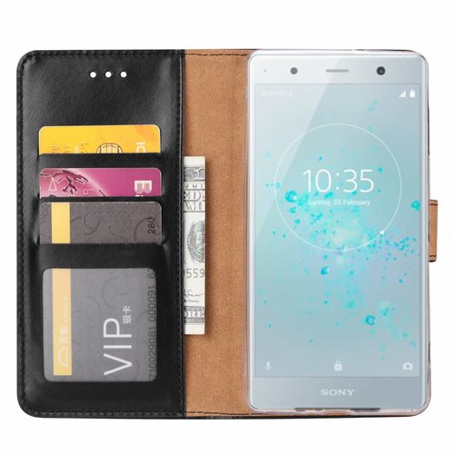 Bookcase Sony Xperia XZ2 Premium hoesje - Zwart