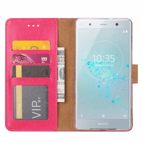 Bookcase Sony Xperia XZ2 Premium hoesje - Roze