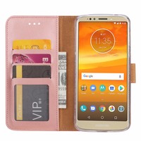 Bookcase Motorola Moto E5 Plus hoesje - Rosé Goud