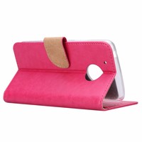 Bookcase Motorola Moto G5 hoesje - Roze