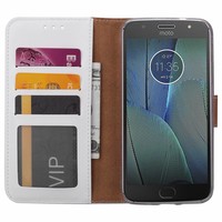 Bookcase Motorola Moto G5S Plus hoesje - Wit