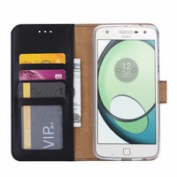 Bookcase Motorola Moto Z2 Play hoesje - Zwart