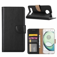 Bookcase Motorola Moto Z2 Play hoesje - Zwart