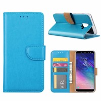 Bookcase Samsung Galaxy A6 2018 hoesje - Blauw