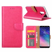 Bookcase Samsung Galaxy A6 Plus 2018 hoesje - Roze