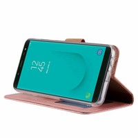 Bookcase Samsung Galaxy J6 2018 hoesje - Rosé Goud
