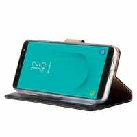 Bookcase Samsung Galaxy J6 2018 hoesje - Zwart