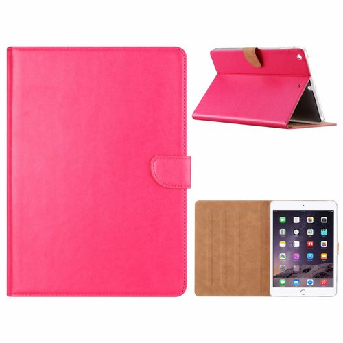 Luxe Lederen Standaard hoes voor de Apple iPad Air 9.7 inch - Roze