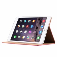 Luxe Lederen Standaard hoes voor de Apple iPad Air 2 9.7 inch - Roze