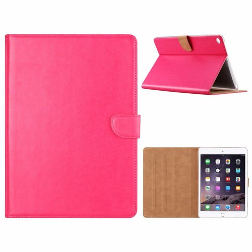 Luxe Lederen Standaard hoes voor de Apple iPad Air 2 9.7 inch - Roze