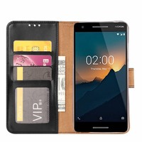 Bookcase Nokia 2.1 hoesje - Zwart