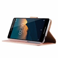 Bookcase Nokia 2.1 hoesje - Rosé Goud