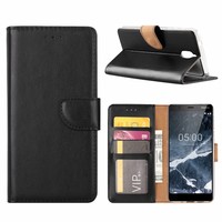 Bookcase Nokia 3.1 hoesje - Zwart