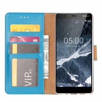 Bookcase Nokia 3.1 hoesje - Blauw