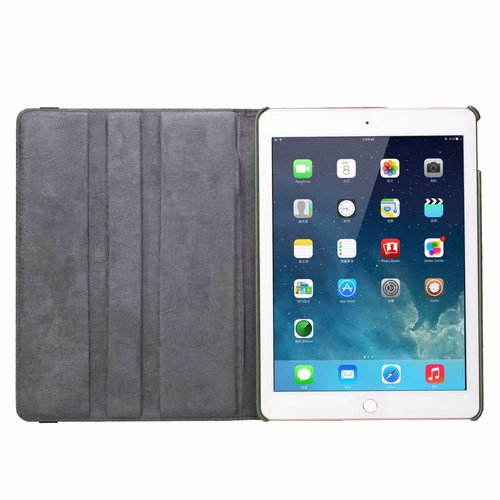 Schubben design Lederen Roterende hoes voor de Apple iPad Air 2 9.7 inch - Smaragdgroen