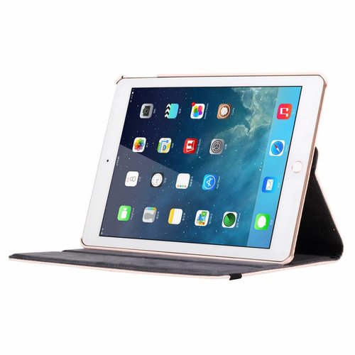 Schubben design Lederen Roterende hoes voor de Apple iPad Air 2 9.7 inch - Lichtroze