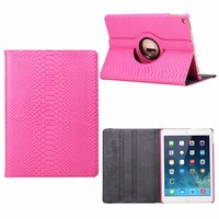 Schubben design Lederen Roterende hoes voor de Apple iPad Air 2 9.7 inch - Roze