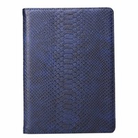 Schubben design Lederen Roterende hoes voor de Apple iPad Air 2 9.7 inch - Donkerblauw