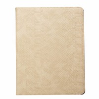 Schubben design Lederen Roterende hoes voor de Apple iPad Air 2 9.7 inch - Zandcrème