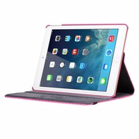 Schubben design Lederen Roterende hoes voor de Apple iPad Air 9.7 inch - Roze