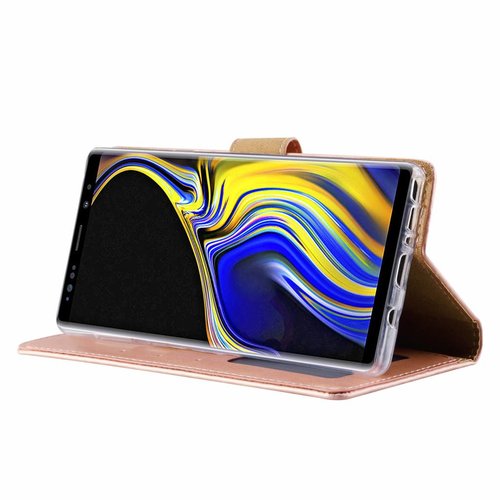 Bookcase Samsung Galaxy Note 9 hoesje - Rosé Goud