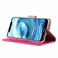 Bookcase Nokia 5.1 Plus hoesje - Roze