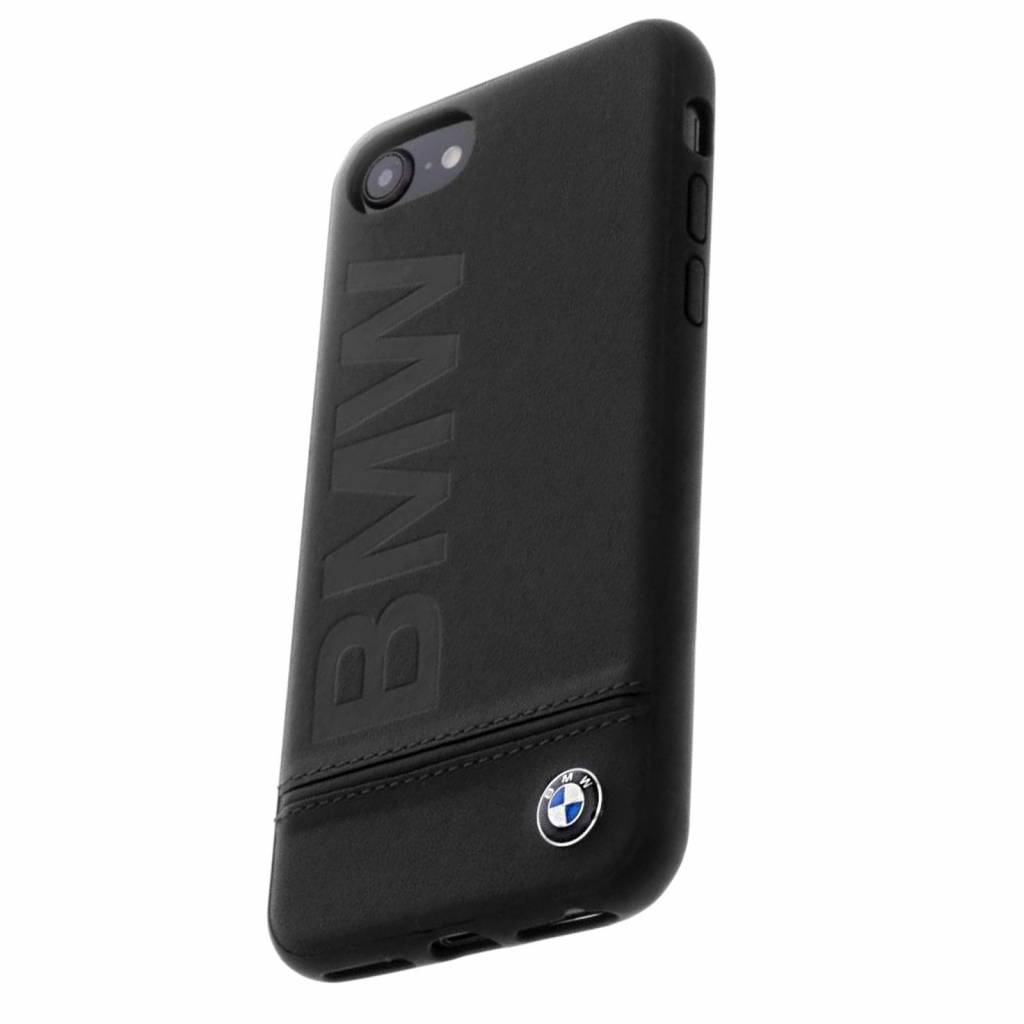 Maand binair vragenlijst BMW Originele Signature Debossed Logo Folio Back Cover Hoesje voor de Apple iPhone  6 / 6S / 7 / 8 - Zwart - Diamtelecom
