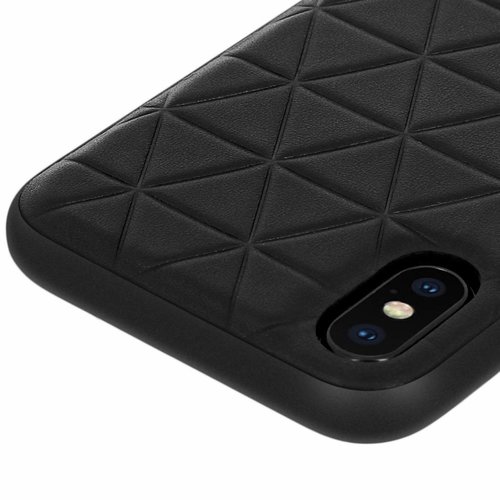 BMW Originele Hexagon Folio Back Cover Hoesje voor de Apple iPhone X / XS - Zwart