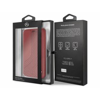 Mercedes-Benz Originele Upward Wave Bookcase voor de Apple iPhone X / XS - Rood