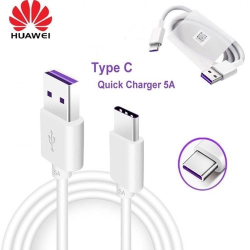 Huawei Originele Supercharger Oplader Adapter kop + USB 3.1 Type-C kabel - 5A