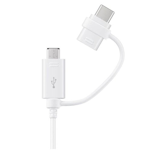 Samsung Originele 2-in-1 Type-C en Micro USB Originele kabel 150cm - Wit