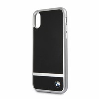 BMW Originele Aluminium Signature Back Cover Hoesje voor de Apple iPhone X / XS - Zilver