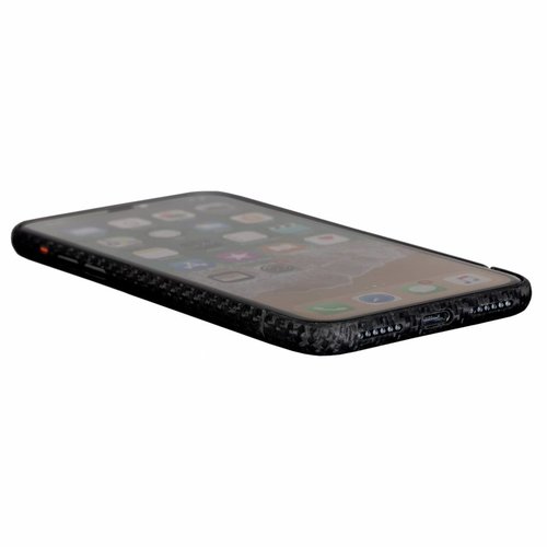 Nevox Originele Magnet Carbon Back Cover Hoesje voor de Apple iPhone XS - Zwart