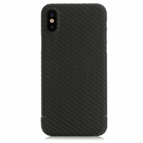 Nevox Originele Magnet Carbon Back Cover Hoesje voor de Apple iPhone XS - Zwart