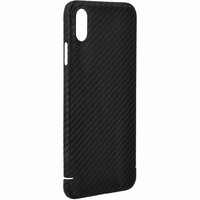 Nevox Originele Magnet Carbon Back Cover Hoesje voor de Apple iPhone XS Max - Zwart