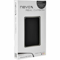 Nevox Originele Magnet Carbon Back Cover Hoesje voor de Apple iPhone XS Max - Zwart