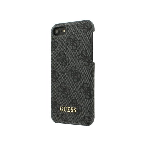 Guess Originele Monogram Folio Back Cover Hoesje voor de Apple iPhone 7 / 8 - Grijs