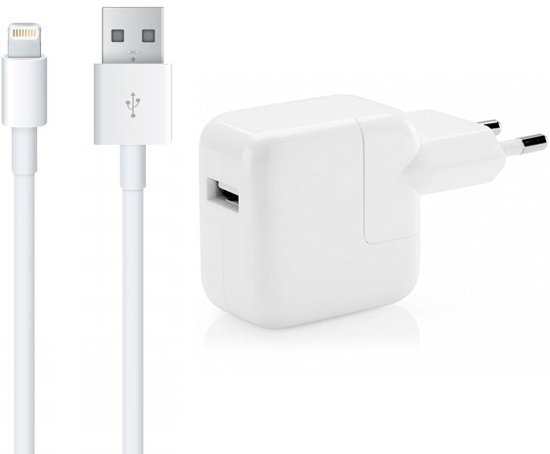 brand Bijdragen ontwerp Apple 12W USB Originele Power Adapter Kop oplader met 100cm Lightning -  Diamtelecom