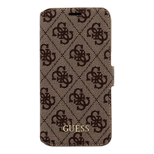 Guess Originele Monogram Bookcase hoesje voor de Samsung Galaxy S7 - Bruin