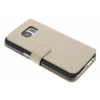 Guess Originele Saffiano Collection Bookcase hoesje voor de Samsung Galaxy S7 - Beige