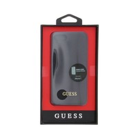 Guess Originele Saffiano Collection Back Cover Hoesje voor de Apple iPhone 7 / 8 - Zwart