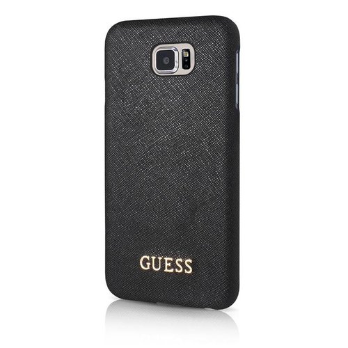 Guess Originele Saffiano Collection Back Cover Hoesje voor de Samsung Galaxy S7 - Zwart