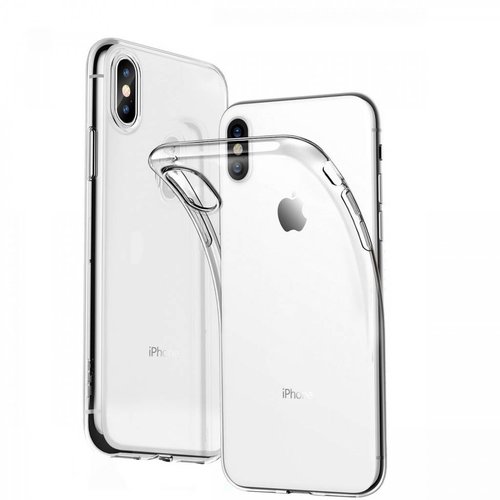 Apple iPhone XS Max siliconen (gel) achterkant hoesje - Transparant