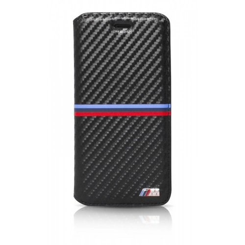 BMW Originele M-Sport Carbon Collection Bookcase hoesje voor de Apple iPhone 6 Plus / 6S Plus - Zwart