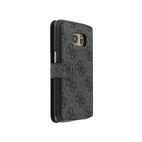 Guess Originele Monogram Folio Bookcase Hoesje voor de Samsung Galaxy S7 - Grijs